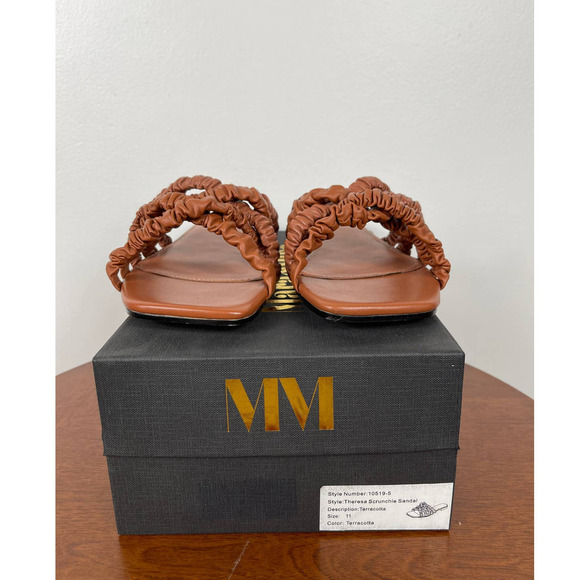 Mara & Mine Theresa Scrunchie Sandals in Terracotta Size 11 - Picture 9 of 9